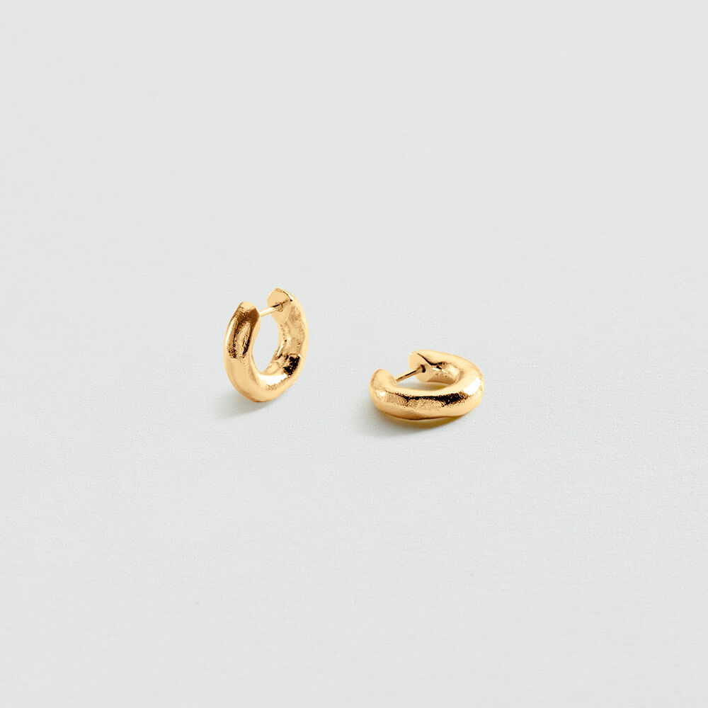 Hoops SORBONNE - Golden - Earrings  | Agatha