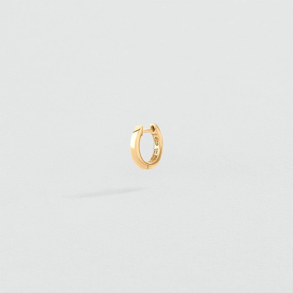Single hoop earring MIX & MATCH - Golden - Genuine silver  | Agatha