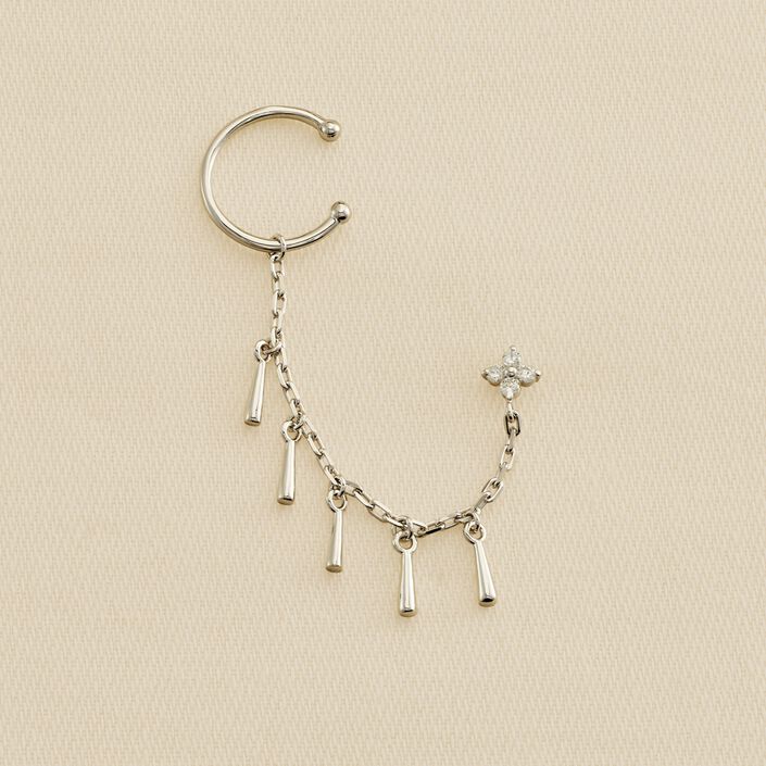 Ear cuff MIX & MATCH - Crystal / Silver - All jewellery  | Agatha