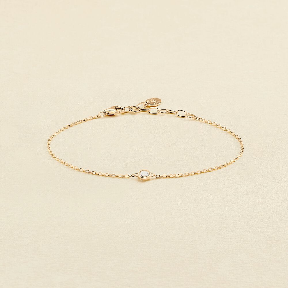 Link bracelet BRILLANT - Crystal / Golden - All bracelets  | Agatha