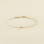 Link bracelet BRILLANT - Crystal / Golden