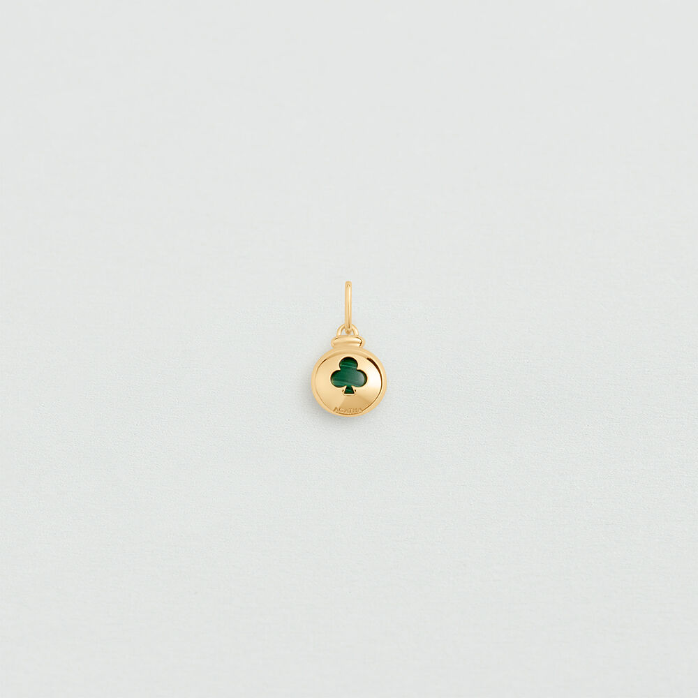 Pendant CLOVER - Green / Golden