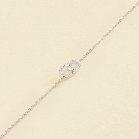 Link bracelet RONDOU - Crystal / Silver - All bracelets  | Agatha