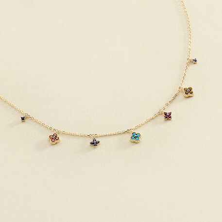 Choker necklace BELOVED - Multicolor / Gold - 9:42  | Agatha