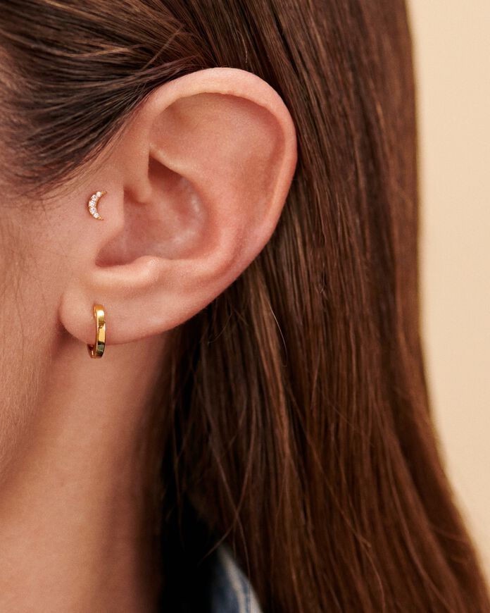 Piercing Helix & Tragus EAR2PALOMA - Crystal / Golden - All jewellery  | Agatha