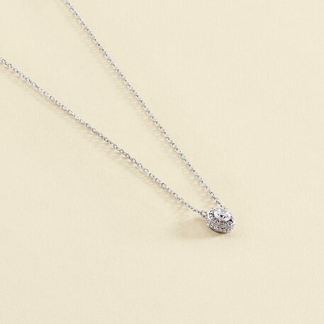 Choker necklace IMPERIAL - Crystal / Silver - All jewellery  | Agatha