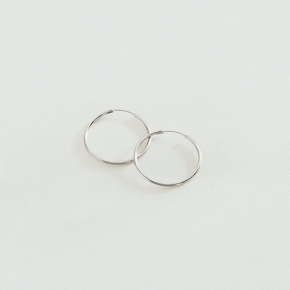 Hoops CREOLA - Silver - Earrings  | Agatha