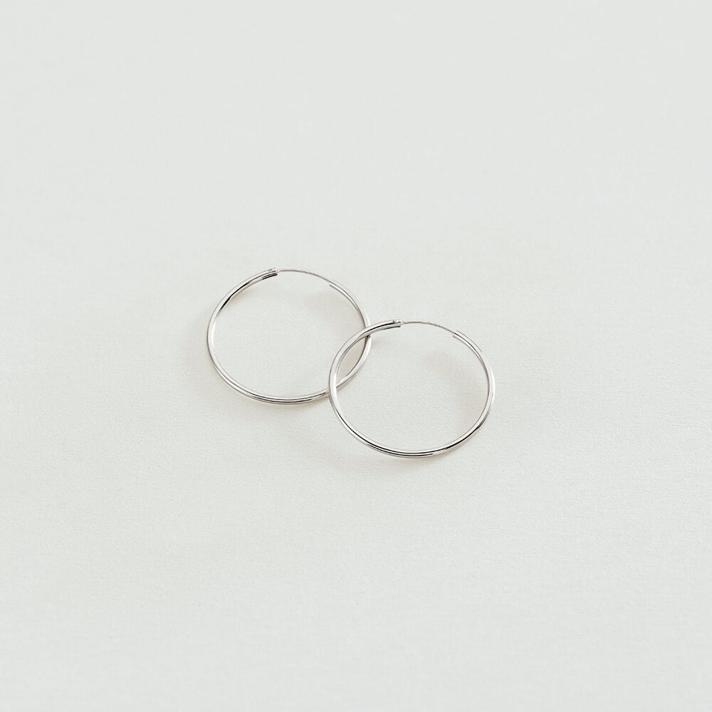 Hoops CREOLA - Silver - Earrings  | Agatha