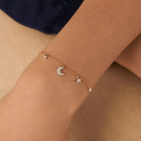 Link bracelet SARA - Silver / Gold - All bracelets  | Agatha