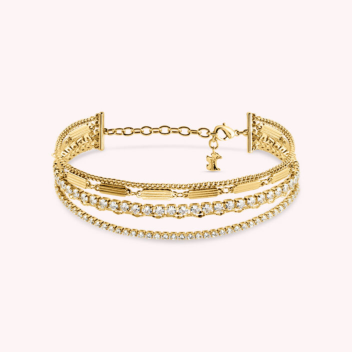 Link bracelet ISIS - Crystal / Gold - All bracelets  | Agatha