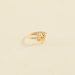 Thin ring BLOSSOM - Golden - All jewellery  | Agatha