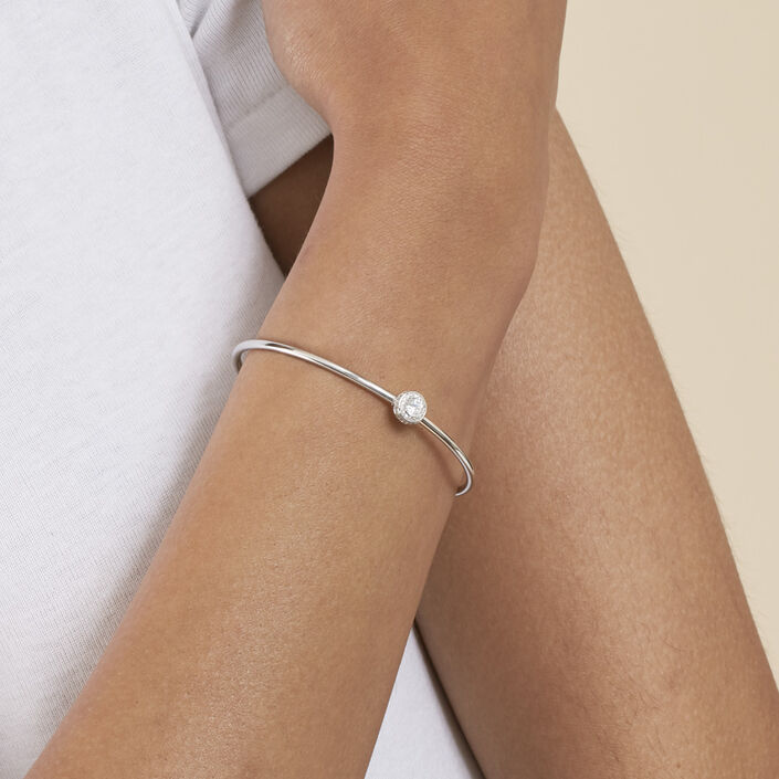 Bangle IMPERIAL - Crystal / Silver - All bracelets  | Agatha