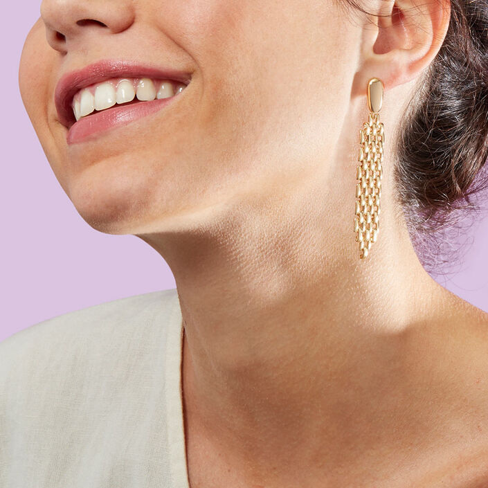 Long earrings MINUIT - Golden - All earings  | Agatha