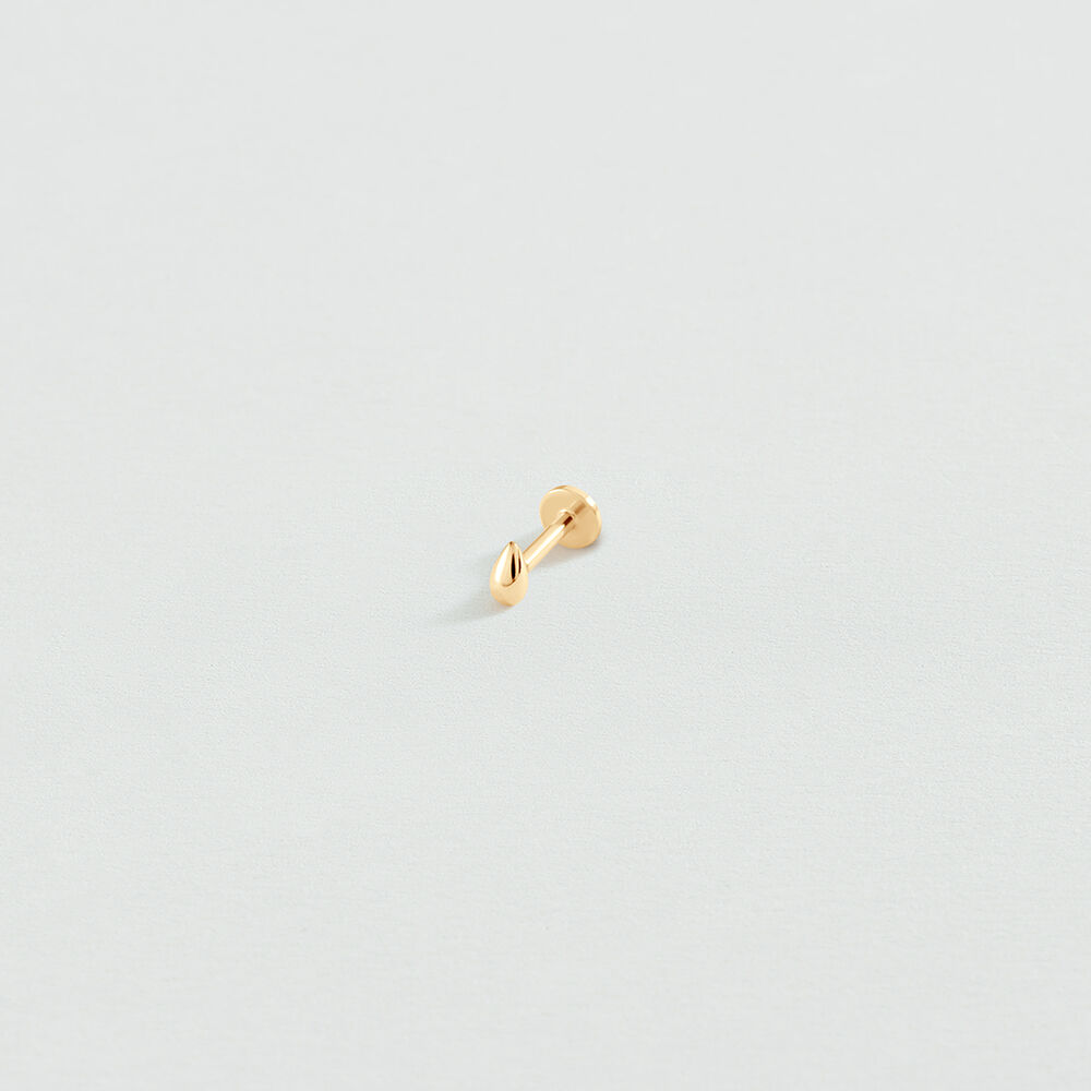 Piercing stud DROP MIX & MATCH - Golden - Genuine silver  | Agatha