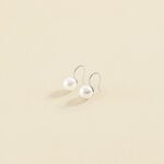 Long earrings EAR7PEARLY - Pearl / Silver - All jewellery  | Agatha