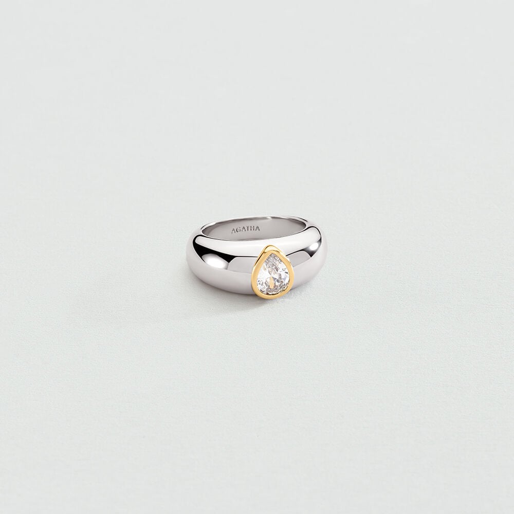 Thin ring VICTOIRE - Crystal / Silver - Rings  | Agatha