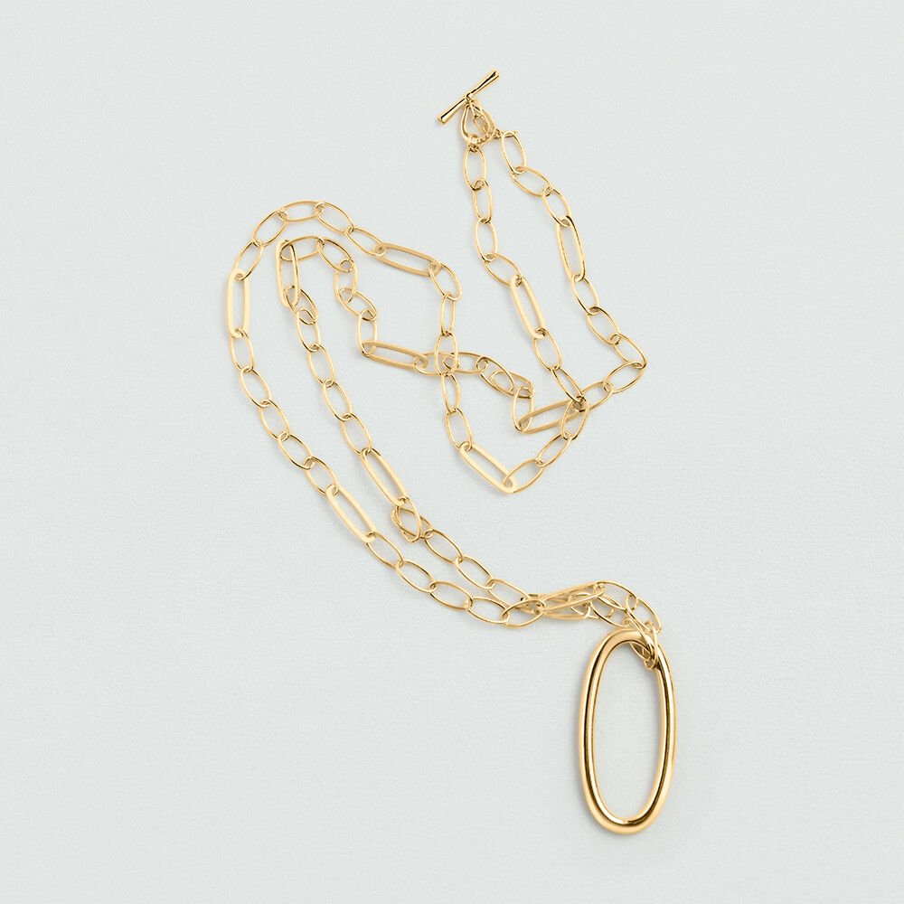 Long necklace CHAIN - Golden - Jewellery  | Agatha
