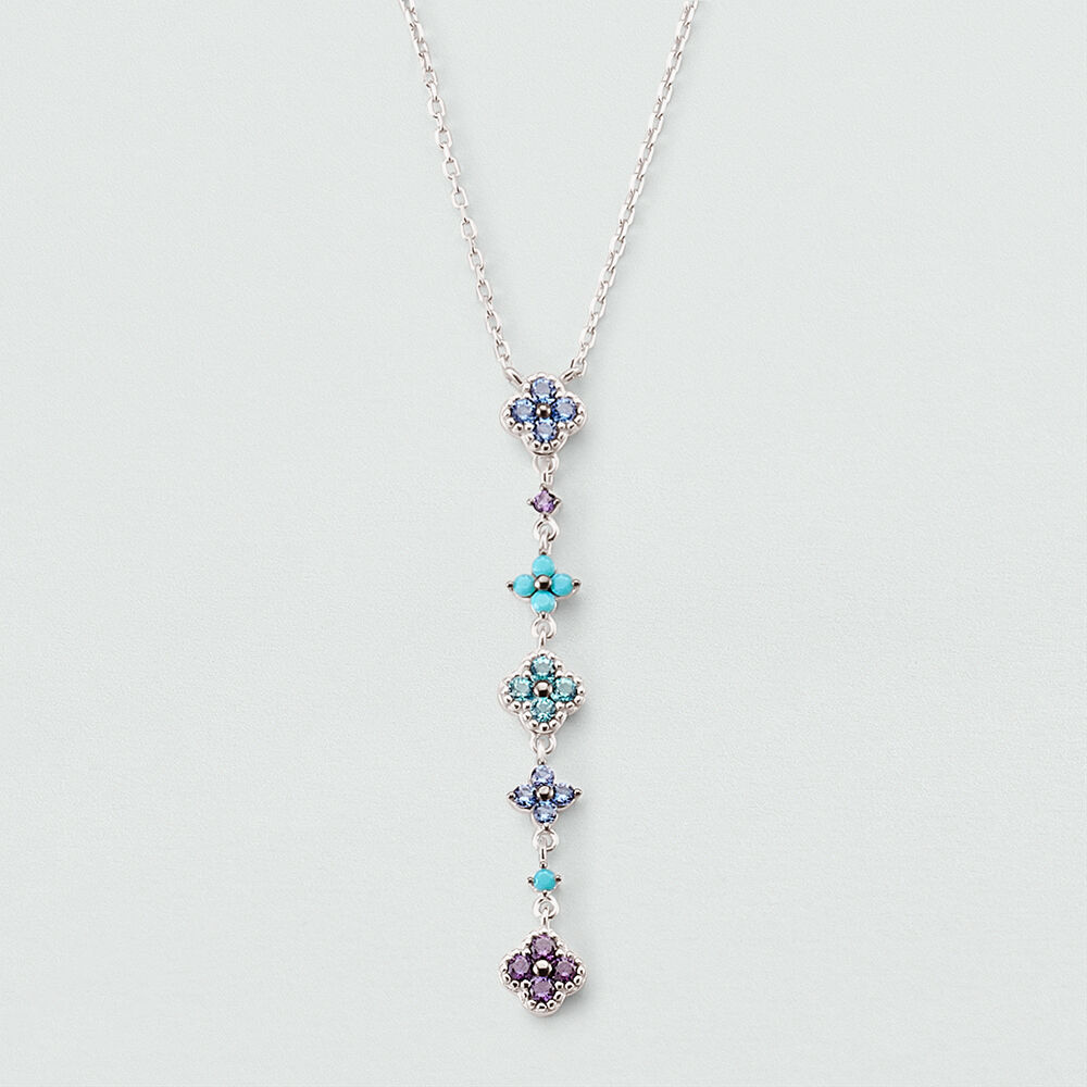 Choker necklace BELOVED - Multicolor / Silver - Choker necklace  | Agatha