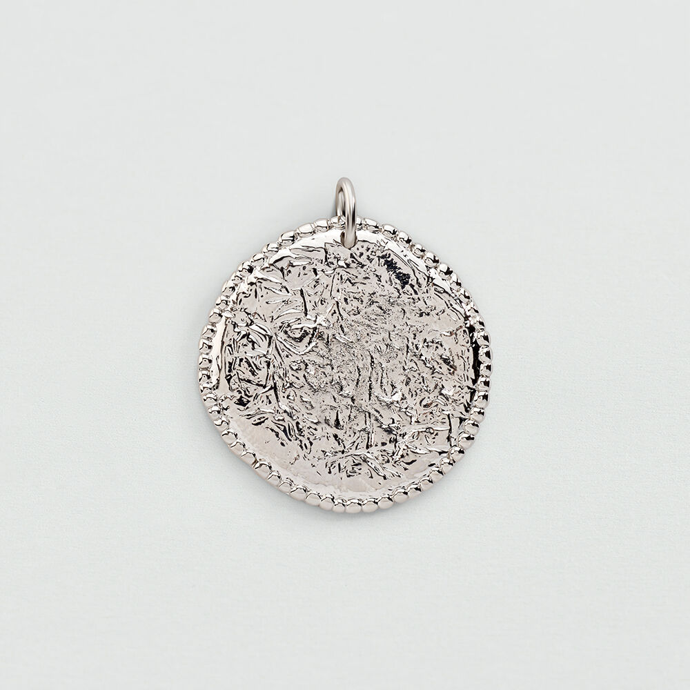 Pendant HAMMERED MEDAL - Silver - All charms  | Agatha