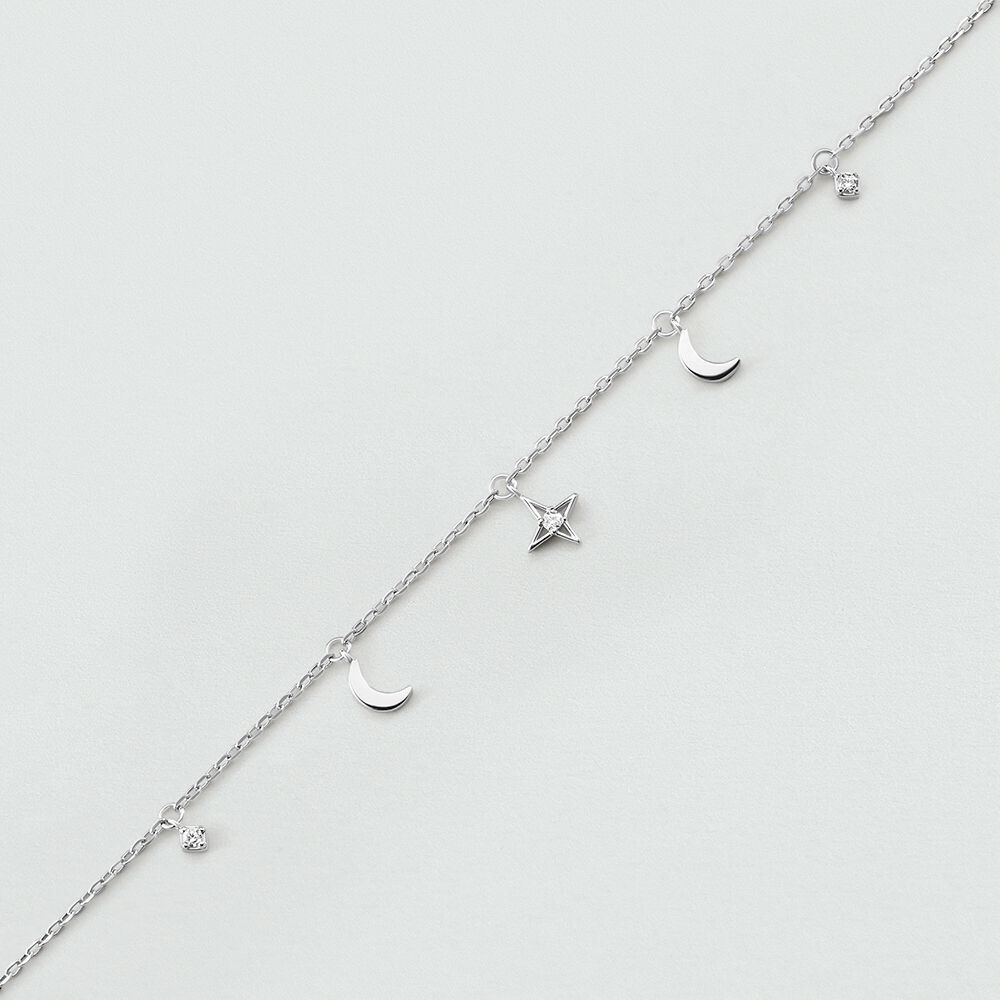 Link bracelet GALAXY - Crystal / Silver - Bracelets  | Agatha