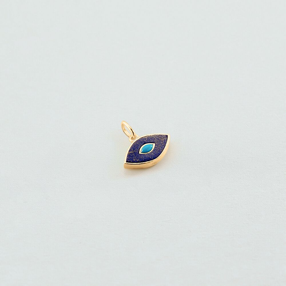 Pendant LAPIS EYE - Blue / Gold - All Talismans  | Agatha