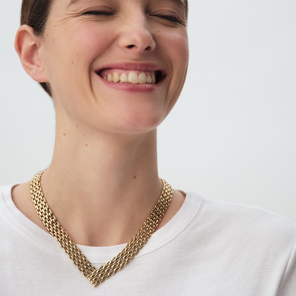 Mid-length necklace MINUIT - Golden - Christmas  | Agatha