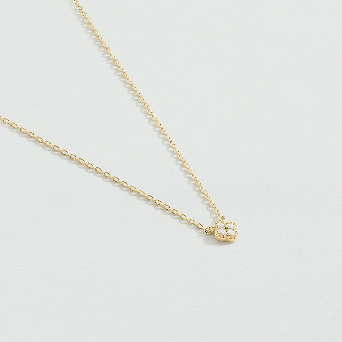Choker necklace BELOVED - Crystal / Gold - All jewellery  | Agatha