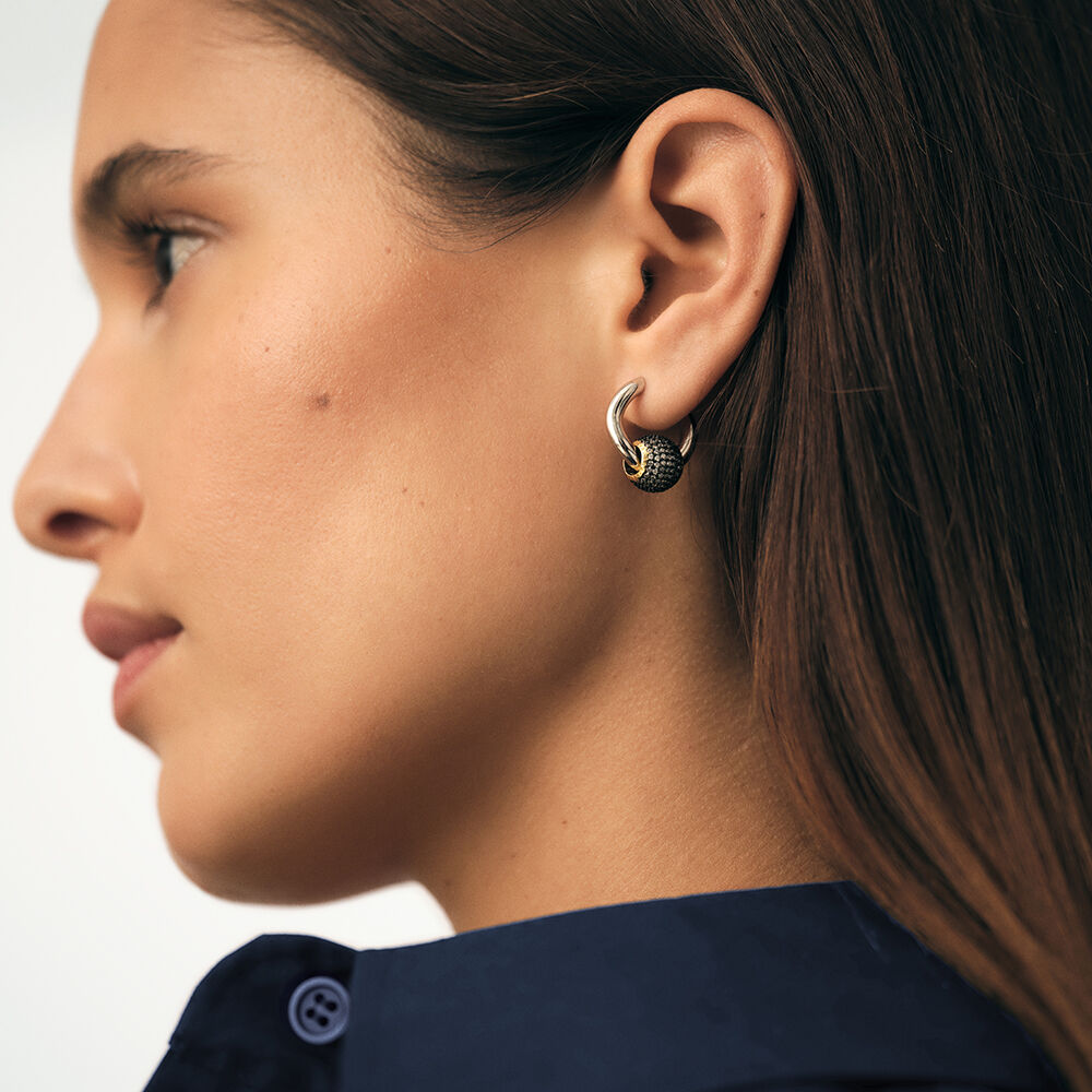 Hoops WAVY HOOPS - Silver - Earrings  | Agatha