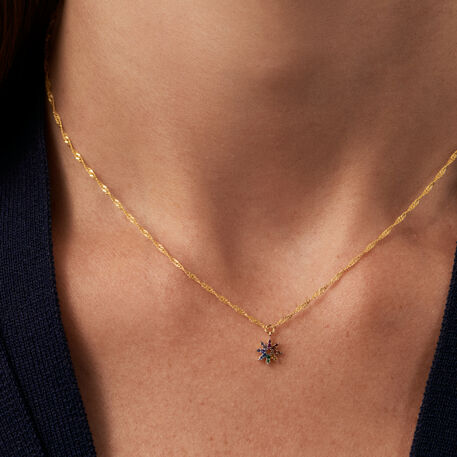 Choker necklace SPACEAG - Multicolor / Gold - All jewellery  | Agatha