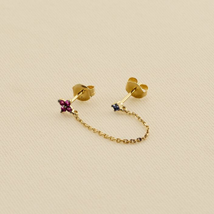 Piercing stud MIX& MATCH - Pink / Gold - All jewellery  | Agatha