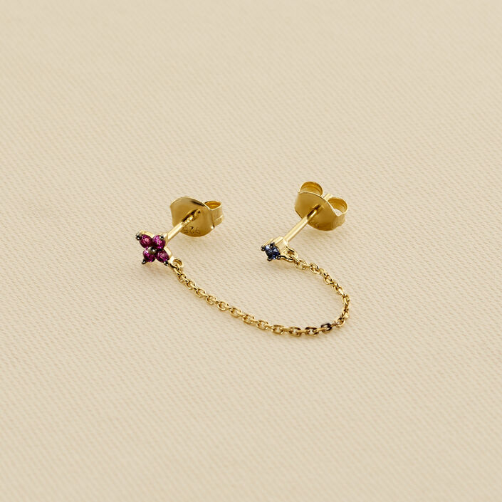 Piercing stud MIX& MATCH - Pink / Gold - All jewellery  | Agatha