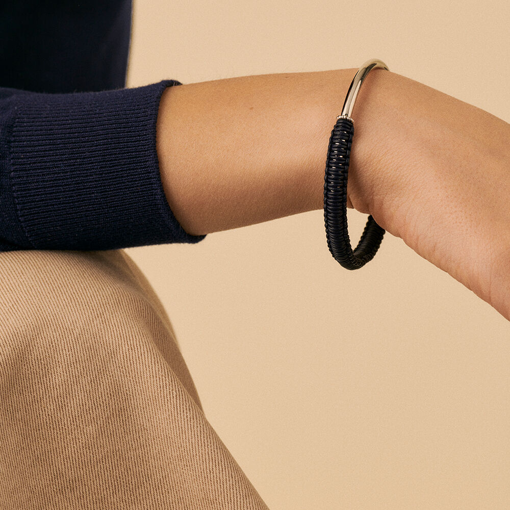 Bangle TWIGGY - Silver / Dark Blue - Bangle  | Agatha