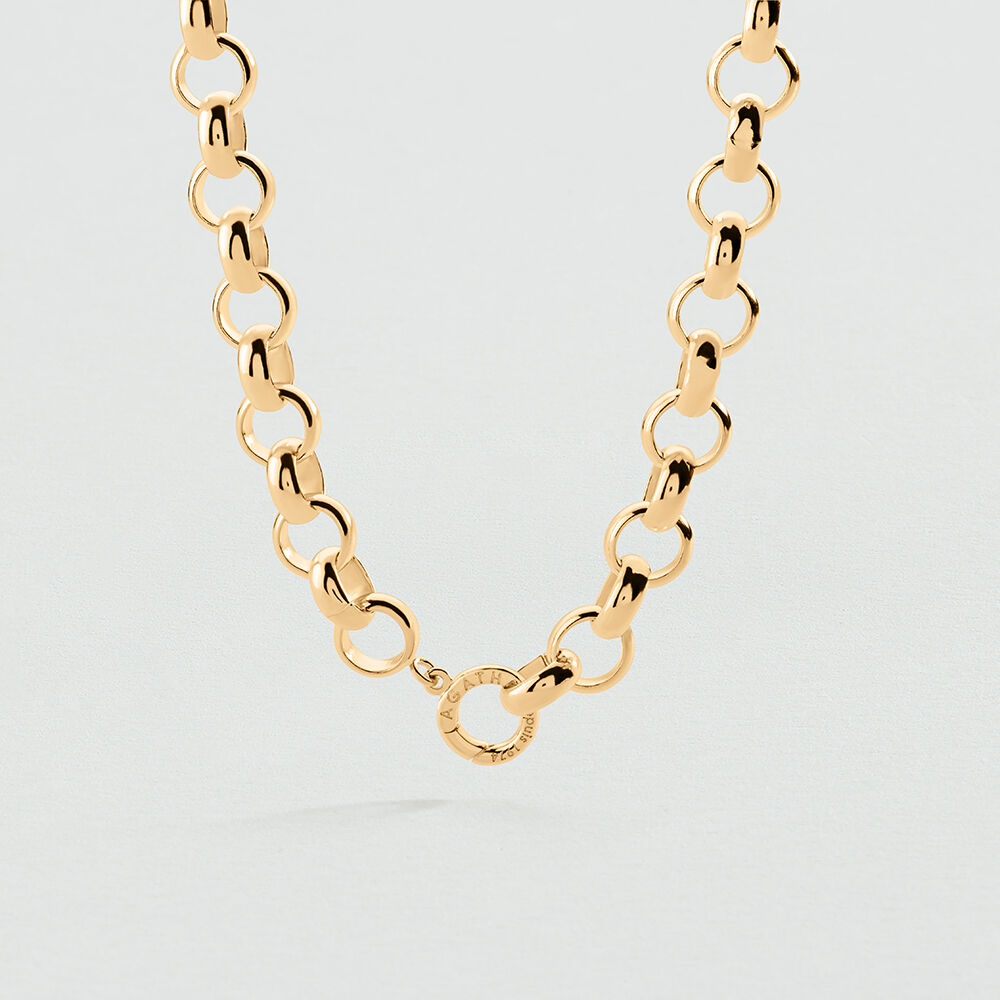 Short necklace GAMBETTA - Golden - Choker necklace  | Agatha