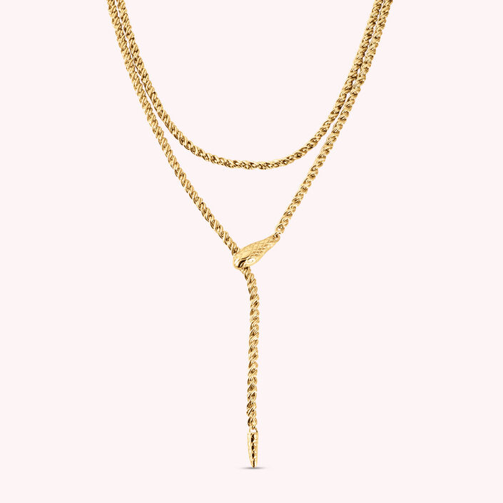 Mid-length necklace MELUSINE - Golden - All jewellery  | Agatha
