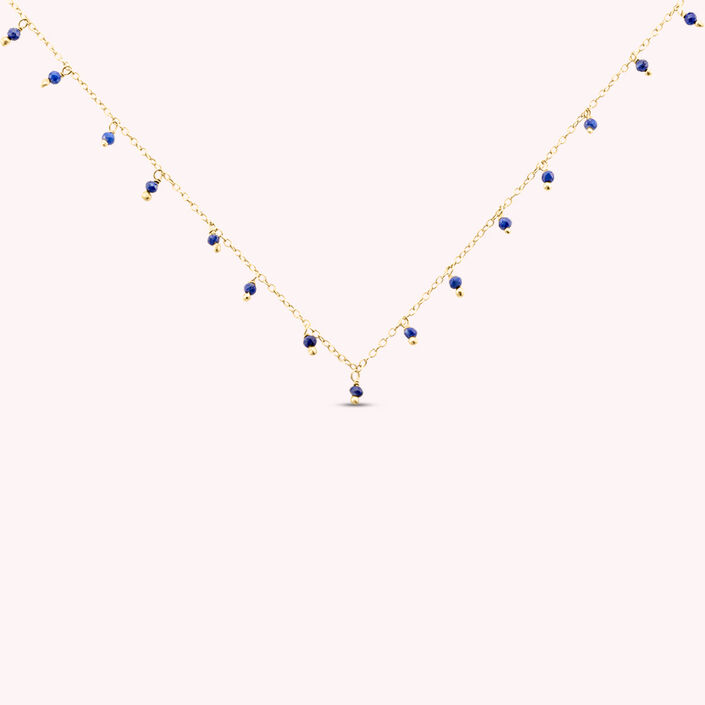 Choker necklace DANGLE - Lapis - All jewellery  | Agatha