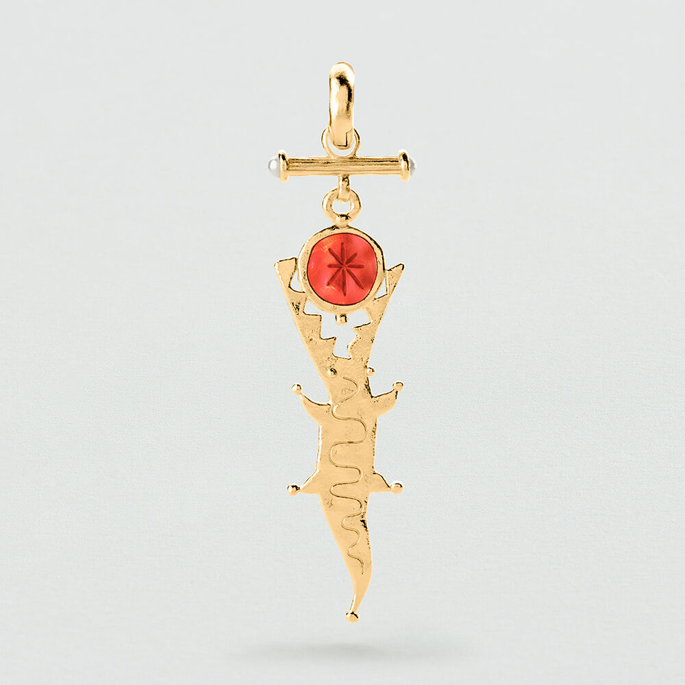 Hoops PANGEA - Golden - Earrings  | Agatha