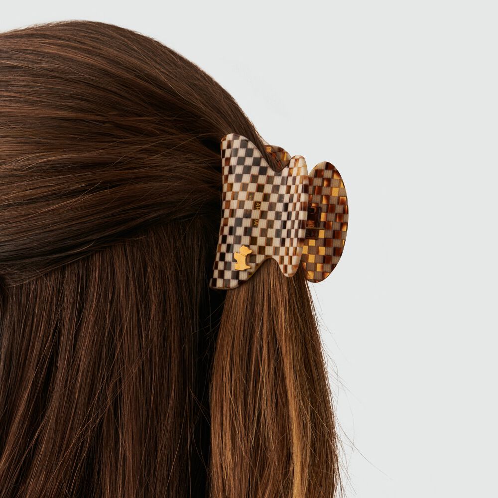 Hair accessory DAMIER - Beige - Accessories  | Agatha