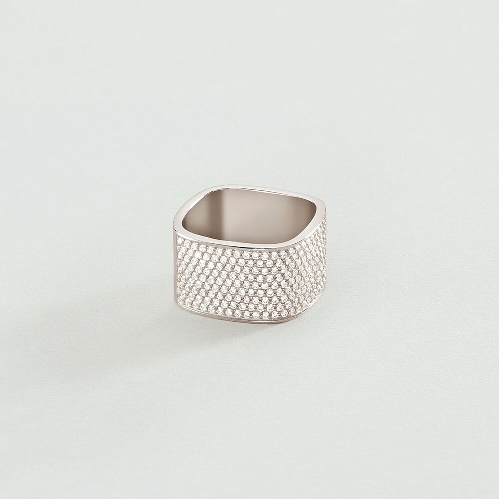 Large ring SISSI - Crystal / Silver - Jewellery  | Agatha
