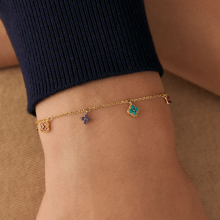 Link bracelet BELOVED - Multicolor / Gold - All jewellery  | Agatha