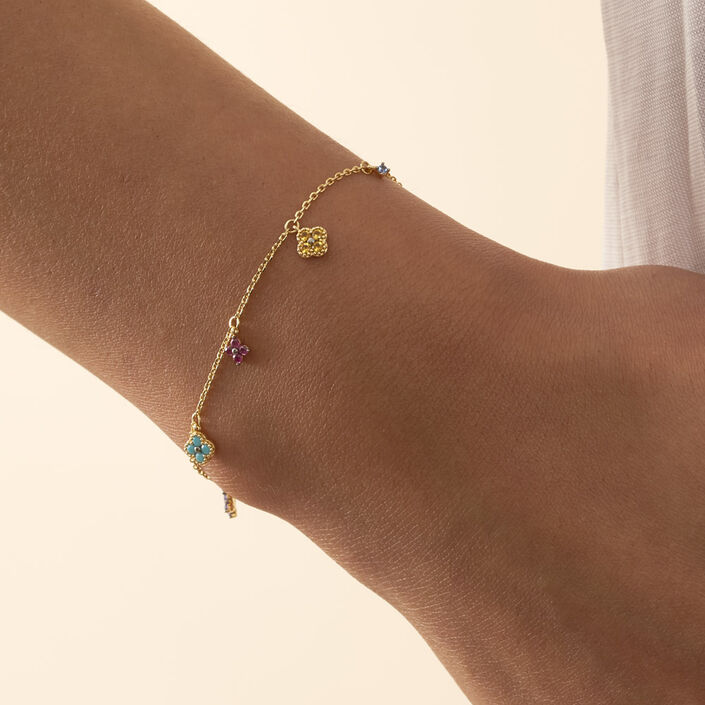 Link bracelet BELOVED - Multicolor / Gold - All jewellery  | Agatha