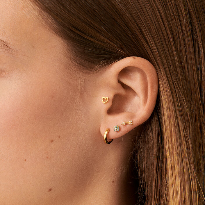 Piercing stud CORAZON - Golden - All jewellery  | Agatha