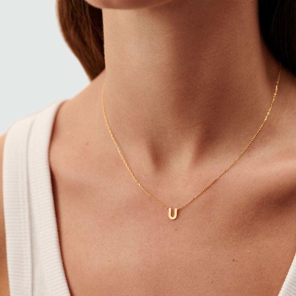 Choker necklace ABC - Golden - Choker necklace  | Agatha