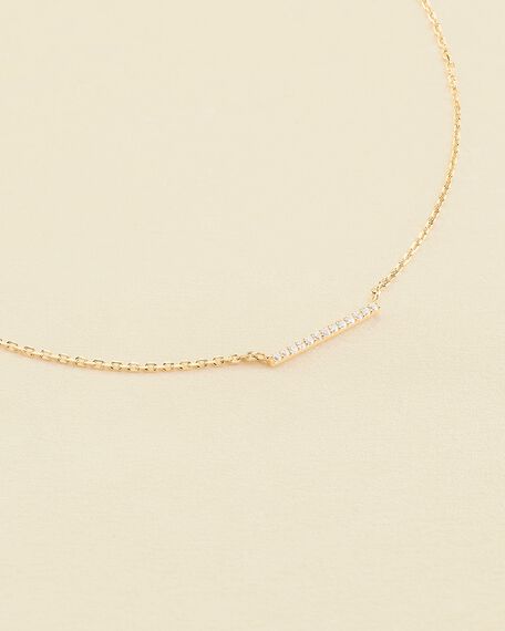 Choker necklace BARSHINE - Crystal / Golden - All jewellery  | Agatha