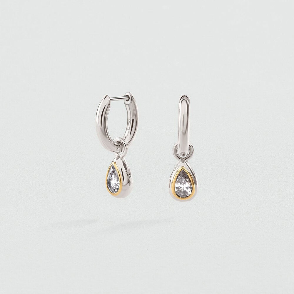 Hoops VICTOIRE - Crystal / Silver - Earrings  | Agatha