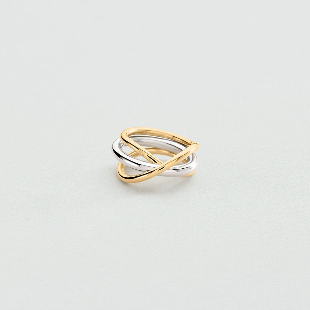 Large ring BELLEVILLE - Silver / Gold - Large ring  | Agatha