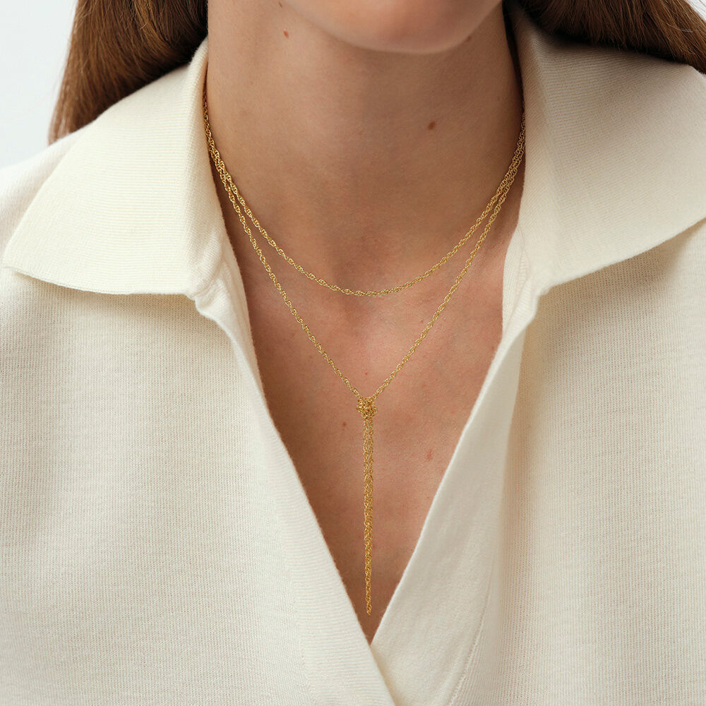 Mid-length necklace SOLFERINO - Golden - Mid-length necklace  | Agatha