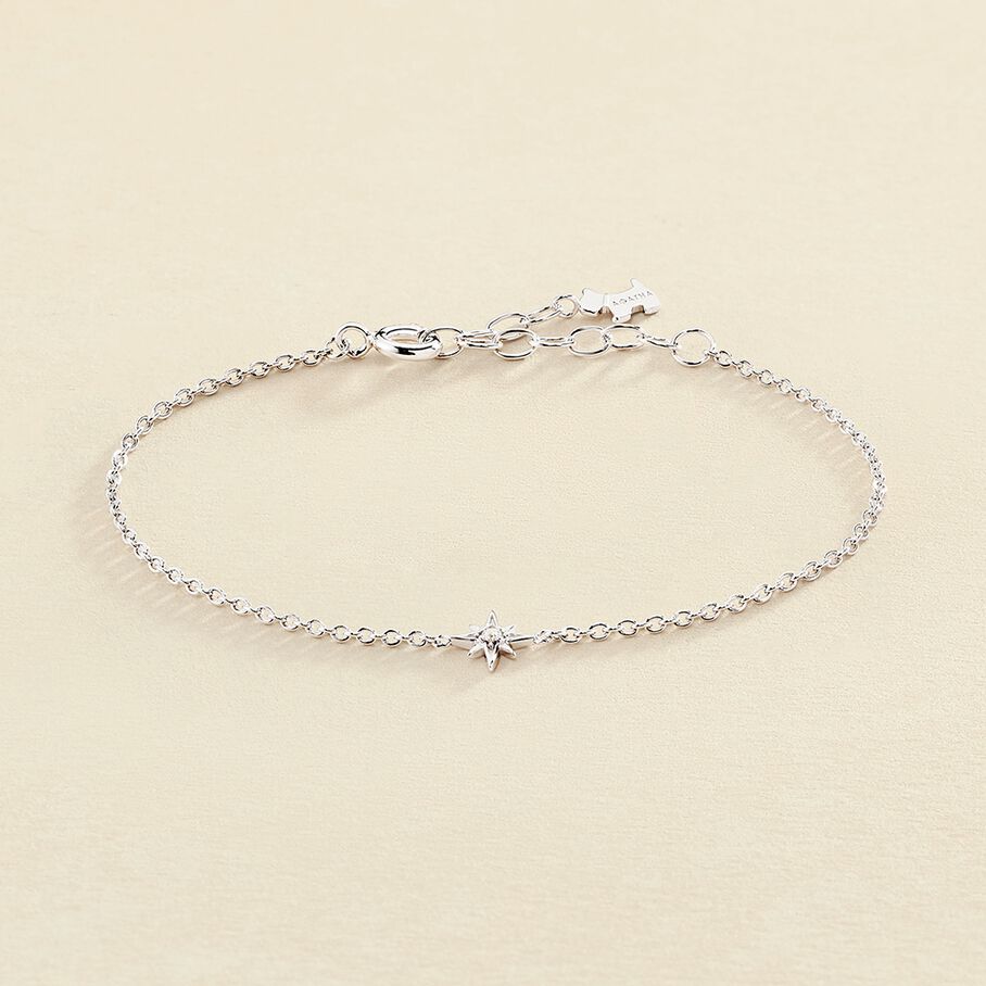 Link bracelet OURSE - Crystal / Silver - All bracelets  | Agatha