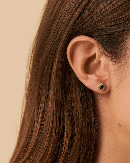 Stud earrings IMPERIAL - Black / Gold - All earings  | Agatha