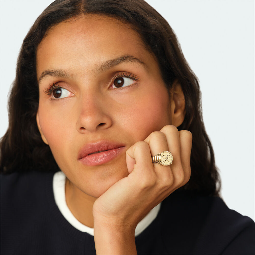 Large ring SAINT HONORE - Golden - Jewellery  | Agatha