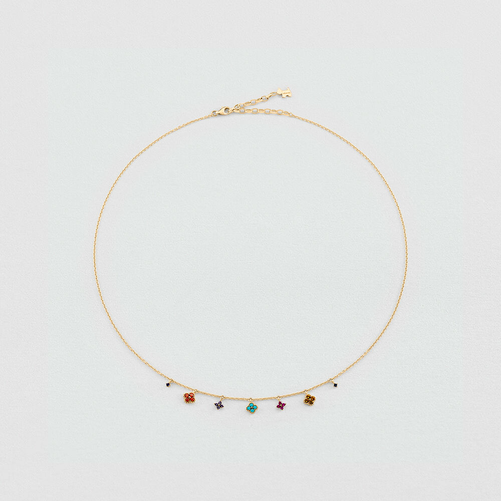 Choker necklace BELOVED - Multicolor / Gold - Beloved  | Agatha